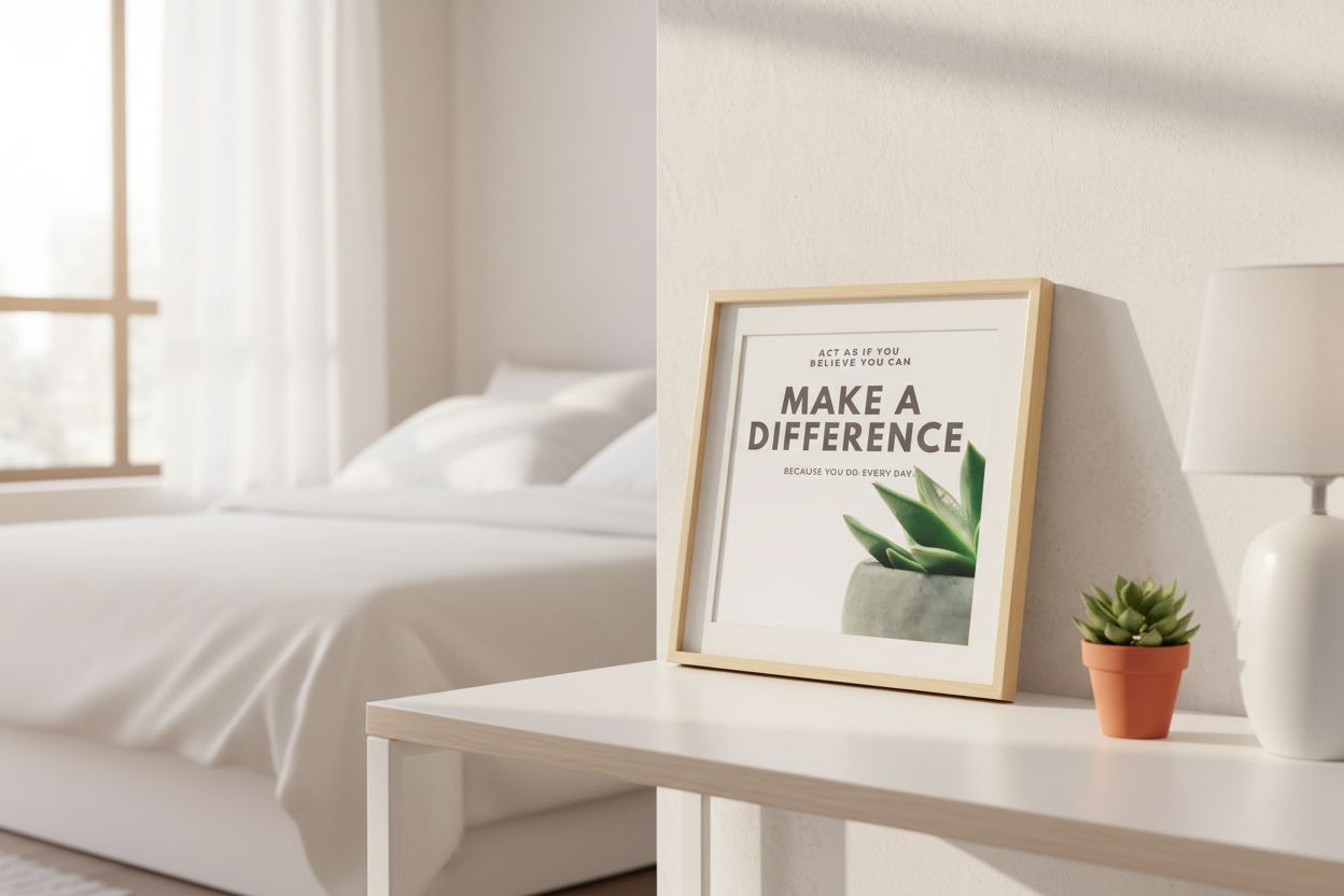 Motivational Quote Digital Print - Make a Difference