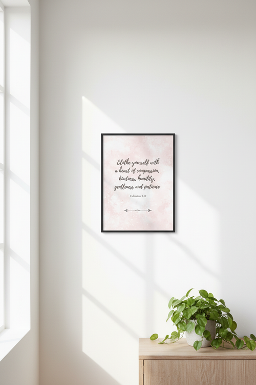 Colossians 3:12 - Framed Wall Resized