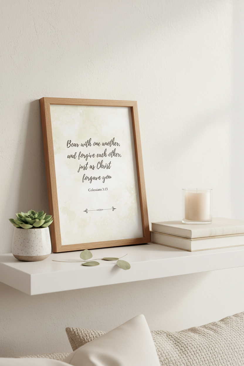 Colossians 3:13 - Shelf Scene