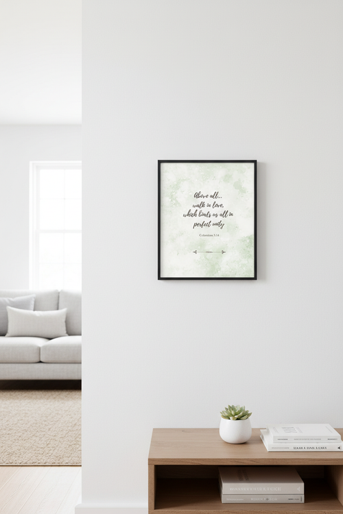 Colossians 3:14 - Framed Wall Resized