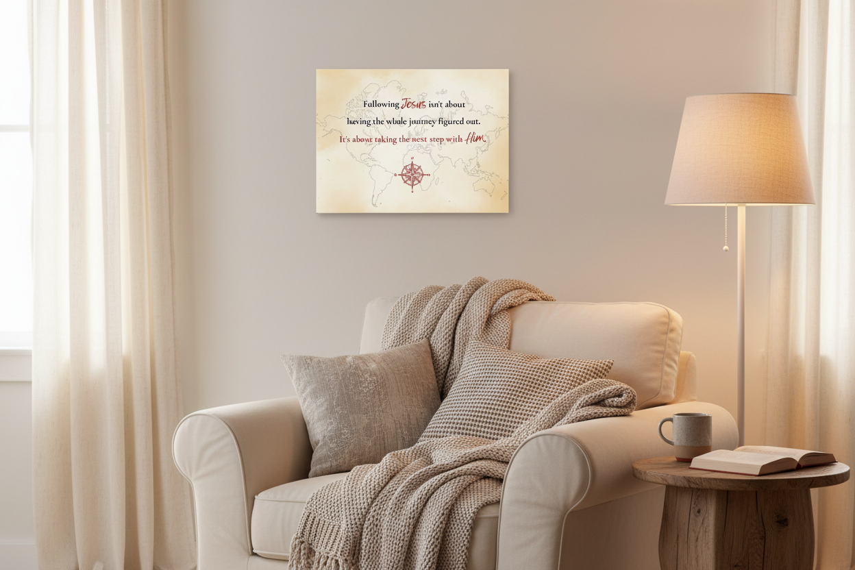 Following Jesus Canvas 8x10 Mockup