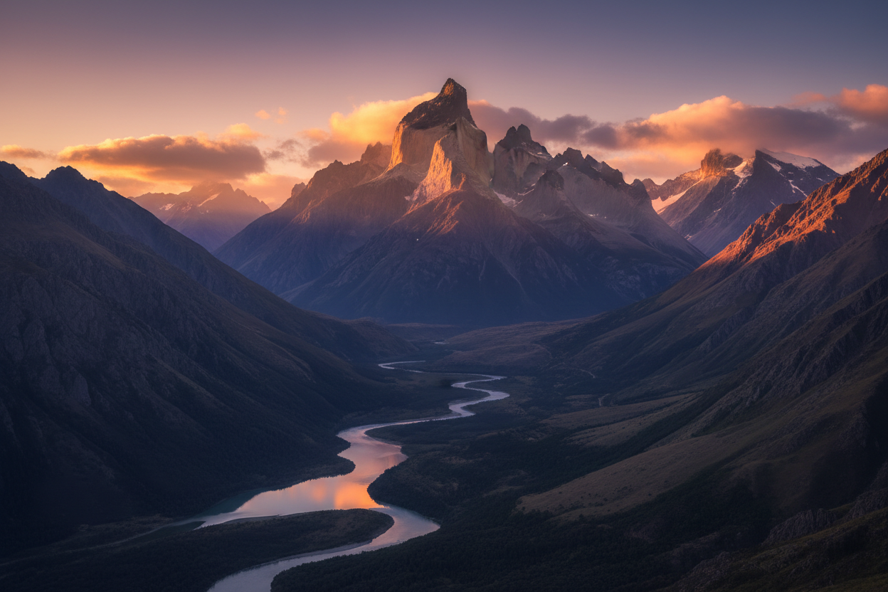 Mountain landscape hero banner