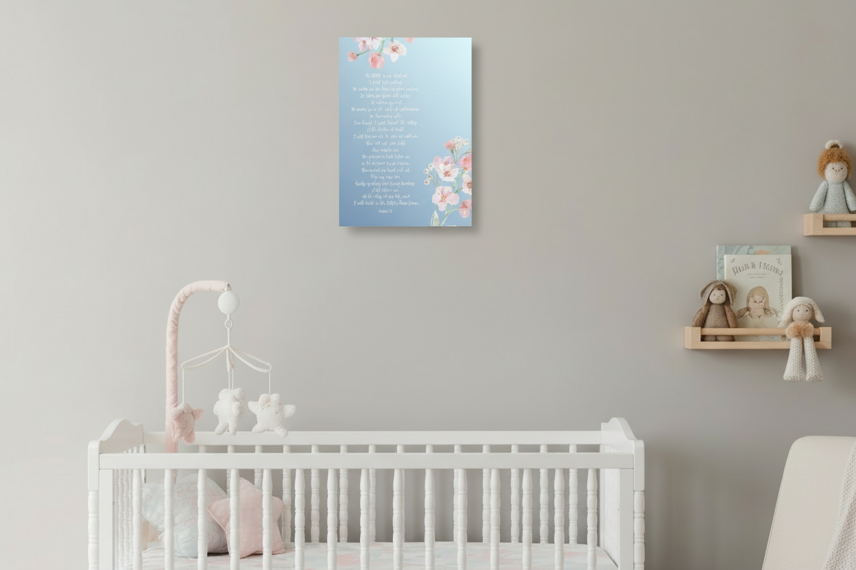 Nursery Crib Close-Up Mockup