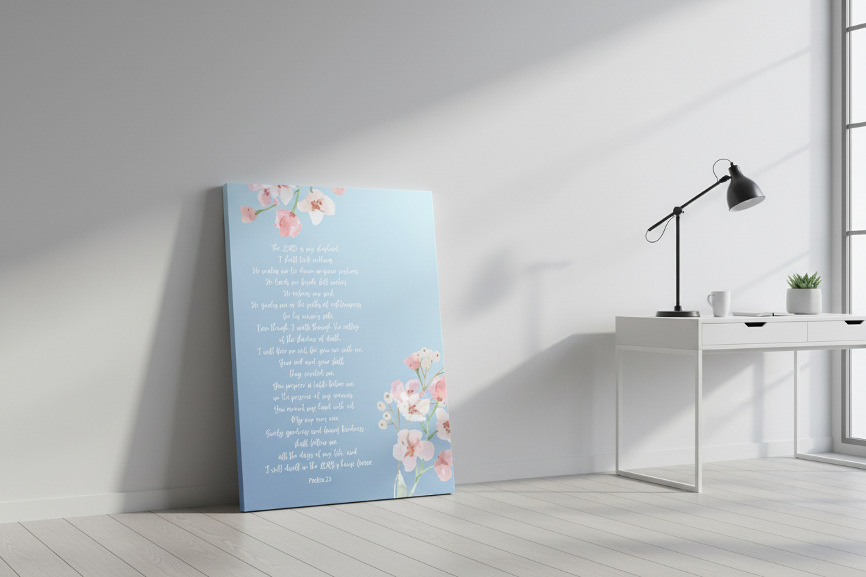 Psalm 23 Light - Canvas Wrap